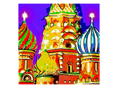 St Basils, Moscow by Tosh Pricing Limited Edition Print image