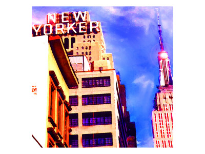 New Yorker, New York by Tosh Pricing Limited Edition Print image