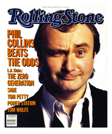 Phil Collins , Rolling Stone No. 448, May 1985 by Aaron Rapoport Pricing Limited Edition Print image