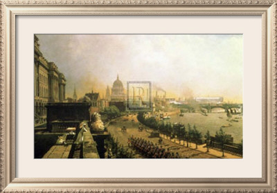 The Embankment From Somerset House by John O'connor Pricing Limited Edition Print image