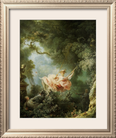 Les Hasards Heureux De L'escarpolette, C. 1767 by Jean-Honoré Fragonard Pricing Limited Edition Print image