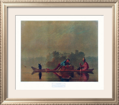 Fur Traders On The Missouri by George Caleb Bingham Pricing Limited Edition Print image