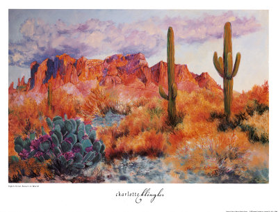 Superstition Sunset In March by Charlotte Klingler Pricing Limited Edition Print image