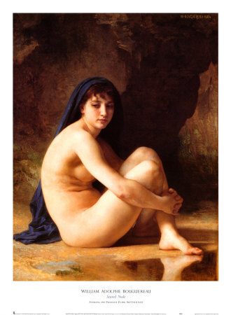 Seated Nude by William Adolphe Bouguereau Pricing Limited Edition Print image