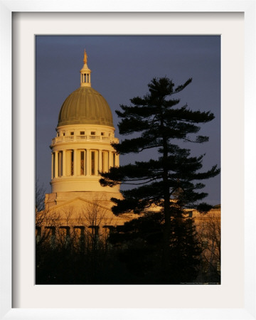 Maine State House, Augusta, Maine by Robert F. Bukaty Pricing Limited Edition Print image