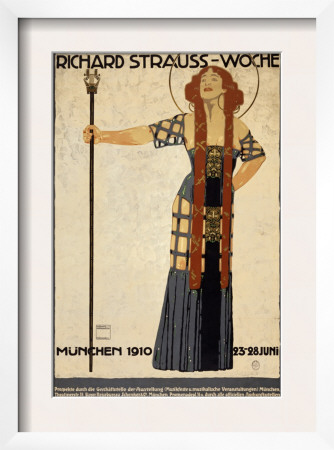 Richard Strauss Music Festival, Circa 1910 by Ludwig Hohlwein Pricing Limited Edition Print image
