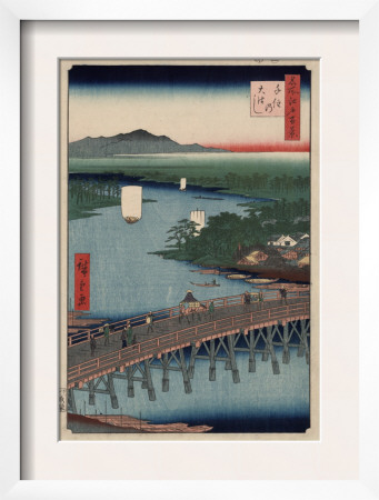 Great Bridge At Senju by Ando Hiroshige Pricing Limited Edition Print image