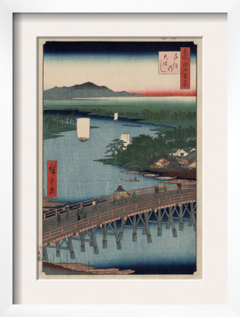 Great Bridge At Senju by Ando Hiroshige Pricing Limited Edition Print image