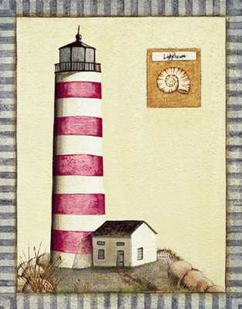 Lighthouse, Red by Susan Clickner Pricing Limited Edition Print image
