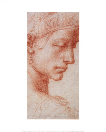 Head In Profile by Michelangelo Buonarroti Pricing Limited Edition Print image