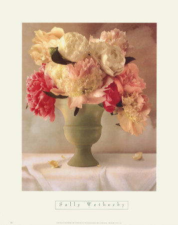 Garden Peonies by Sally Wetherby Pricing Limited Edition Print image