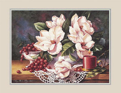 Magnolias And Grapes by Peggy Thatch Sibley Pricing Limited Edition Print image