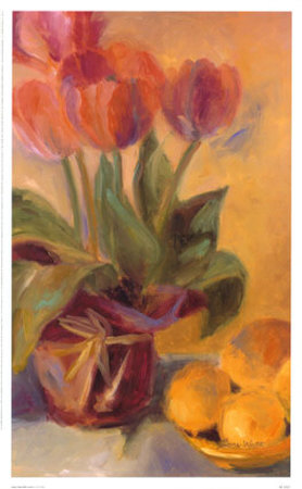 Spring Tulips With Lemons by Shari White Pricing Limited Edition Print image