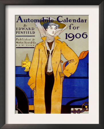 Cover For Automobile Calendar Of 1906 by Edward Penfield Pricing Limited Edition Print image