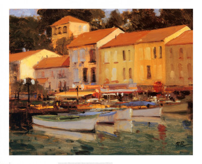 Harbor, South Of France by Brian Blood Pricing Limited Edition Print image