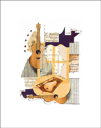 Musical Cafe I by Jennifer Hollack Pricing Limited Edition Print image