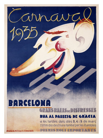 Carnaval Barcelona by Blay Augusto Oliva Pricing Limited Edition Print image