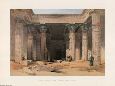 Egypt, Great Portico, Philae by David Roberts Pricing Limited Edition Print image