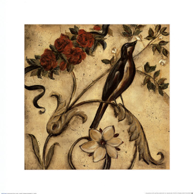 Crimson Songbird I by Laurel Lehman Pricing Limited Edition Print image