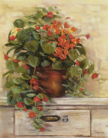 Nasturtiums by Carol Rowan Pricing Limited Edition Print image