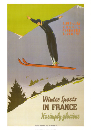 Winter Sports In France by Naurac Pricing Limited Edition Print image