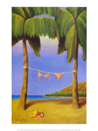 Bikini Beach by Bryan Ubaghs Pricing Limited Edition Print image