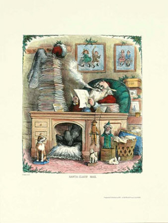 Santa Claus Mail by Thomas Nast Pricing Limited Edition Print image