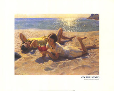 On The Sands by Harold Harvey Pricing Limited Edition Print image