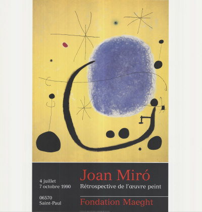 Or De L'azur, 1967 by Joan Miro Pricing Limited Edition Print image