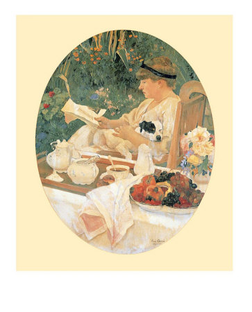 Tea In The Garden by Leon Carre Pricing Limited Edition Print image