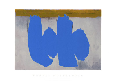 Blue Elegy, 1981 by Robert Motherwell Pricing Limited Edition Print image