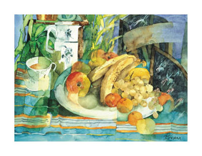 Large Plate Of Fruit by Shirley Trevena Pricing Limited Edition Print image
