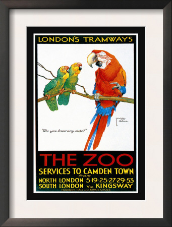 London's Tramways, The Zoo by Lawson Wood Pricing Limited Edition Print image