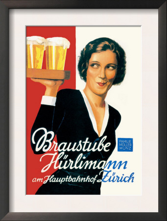 Braustube Hurlimann Hauptbahnhof by Hugo Laubi Pricing Limited Edition Print image