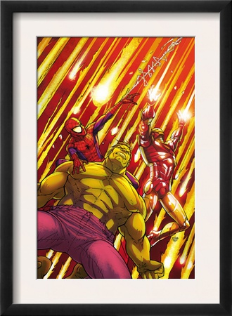 Marvel Adventures Super Heroes #2 Cover: Hulk, Spider-Man And Iron Man by Roger Cruz Pricing Limited Edition Print image