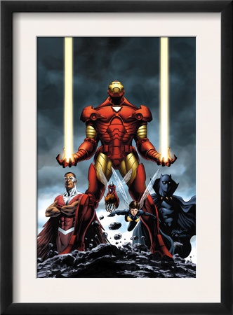 Iron Man #84 Cover: Iron Man, Falcon, Black Panther, Wasp, Ant-Man And Avengers by Steve Epting Pricing Limited Edition Print image