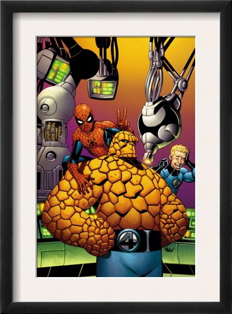 Fantastic Four #513 Cover: Thing, Spider-Man, And Johnny Storm by Mike Wieringo Pricing Limited Edition Print image