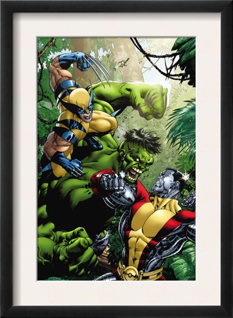 X-Men Vs Hulk #1 Cover: Wolverine, Colossus And Hulk by David Yardin Pricing Limited Edition Print image