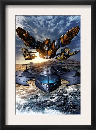 Dark Avengers #2 Group: Iron Patriot, Ms. Marvel And Sentry by Mike Deodato Jr. Pricing Limited Edition Print image