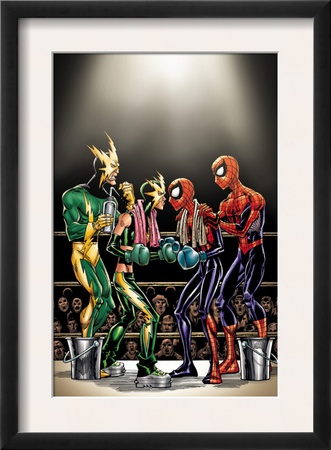Spider-Girl #81 Cover: Spider-Girl, Spider-Man, Electro And Aftershock by Ron Frenz Pricing Limited Edition Print image