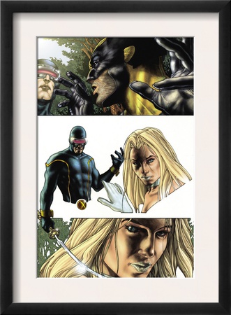 Wolverine #55 Headshot: Cyclops, Wolverine And Emma Frost by Simone Bianchi Pricing Limited Edition Print image