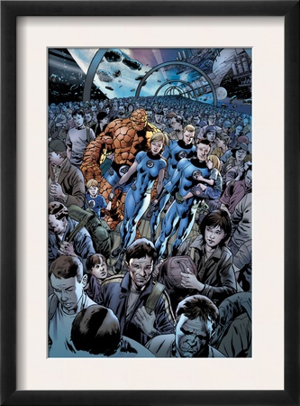 Fantastic Four #555 Cover: Invisible Woman And Mr. Fantastic by Bryan Hitch Pricing Limited Edition Print image