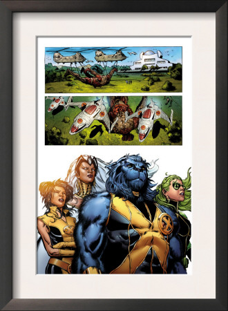Astonishing X-Men #32 Group: Beast, Brand, Abigail, Armor And Storm by Phil Jimenez Pricing Limited Edition Print image