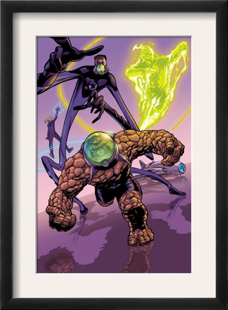 Marvel Adventures Fantastic Four #30 Group: Thing, Mr. Fantastic And Human Torch by Steve Scott Pricing Limited Edition Print image