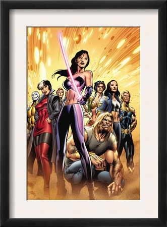 New Exiles #8 Cover: Psylocke And Sabretooth by Alan Davis Pricing Limited Edition Print image