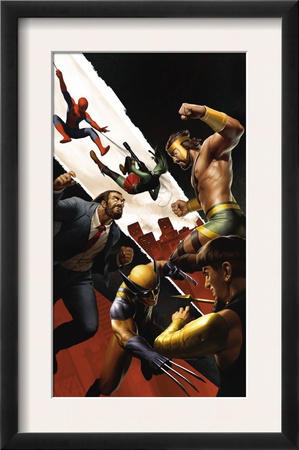 Incredible Hercules #139 Cover: Hercules, Wolverine And Spider-Man by Michael Bierek Pricing Limited Edition Print image