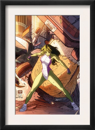 She-Hulk #37 Cover: She-Hulk by Vincenzo Cucca Pricing Limited Edition Print image