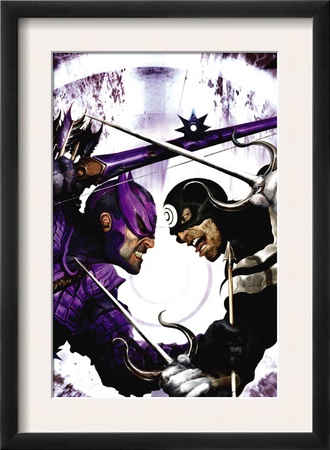 Dark Reign: Hawkeye #2 Cover: Hawkeye And Bullseye by Clint Langley Pricing Limited Edition Print image