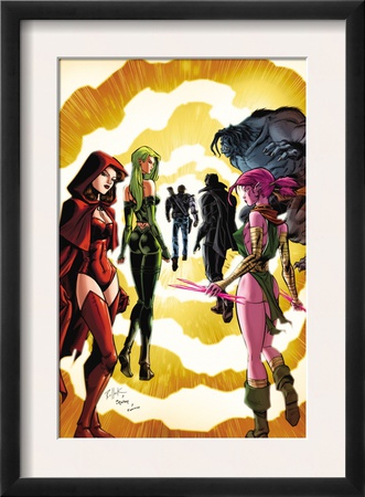 Exiles #3 Cover: Scarlet Witch, Polaris And Blink by Dave Bullock Pricing Limited Edition Print image