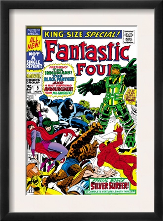 Fantastic Four Annual #5 Cover: Black Bolt by Jack Kirby Pricing Limited Edition Print image